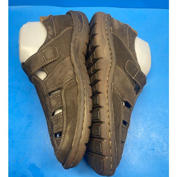 Propet Jack Fisherman Sandals Brown Leather Walking Comfort Mens Size 9 3E(X) - Picture 5 of 11